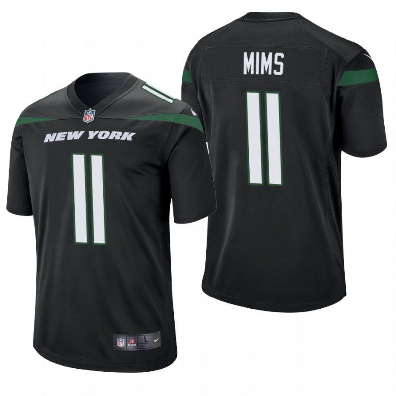 Men New York Jets #11 Denzel Mims Nike Black Game NFL Jersey->new york jets->NFL Jersey